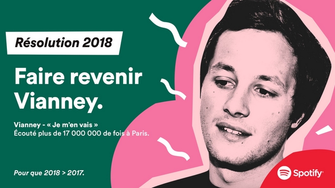Les bonnes résolutions 2018 de Spotify